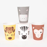 Vasos de papel Safari 8 uds